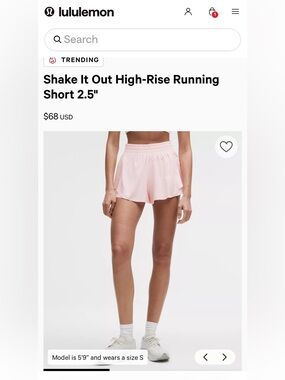 NWT Lululemon Shake It Out shorts 🔥